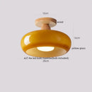 GobekUsa LED Wicker Wood Ceiling Lights Modern Style Hallway Nordic Luminaria