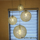 GobekUsa Crystal Ball Rain Drop Pendant Light Fixture LED for Dining Room