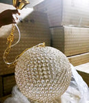GobekUsa Crystal Ball Rain Drop Pendant Light Fixture LED for Dining Room