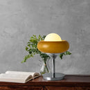 GobekUsa Glass Egg Tart Desk Lamp for Living Room Bedroom Office