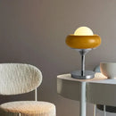 GobekUsa Glass Egg Tart Desk Lamp for Living Room Bedroom Office