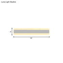 GobekUsa Modern Acrylic LED Bathroom Vanity Lighting Fixture in Warm/White Light, 16"/19.5"/23.5" Wide