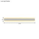 GobekUsa Modern Acrylic LED Bathroom Vanity Lighting Fixture in Warm/White Light, 16"/19.5"/23.5" Wide