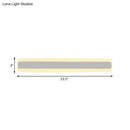 GobekUsa Modern Acrylic LED Bathroom Vanity Lighting Fixture in Warm/White Light, 16"/19.5"/23.5" Wide