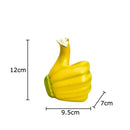 Modern yellow banana fist resin statue bedroom desk ornament by Decorbites