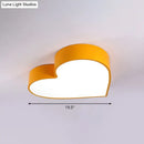 GobekUsa Cartoon Loving Heart LED Flush Mount Light with Romantic Acrylic Design - Flush Ceiling Light for Bedrooms