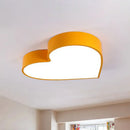 GobekUsa Cartoon Loving Heart LED Flush Mount Light with Romantic Acrylic Design - Flush Ceiling Light for Bedrooms
