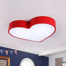 GobekUsa Cartoon Loving Heart LED Flush Mount Light with Romantic Acrylic Design - Flush Ceiling Light for Bedrooms