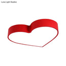 GobekUsa Cartoon Loving Heart LED Flush Mount Light with Romantic Acrylic Design - Flush Ceiling Light for Bedrooms