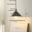 GobekUsa Iron Lampshade LED Pendant Lights, Adjustable Modern Hang Lamp