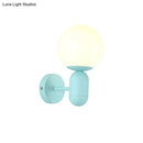 GobekUsa Modern 1-Light Metallic Wall Lamp with Orb Shade - Perfect for Balcony and Kitchen