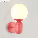 GobekUsa Modern 1-Light Metallic Wall Lamp with Orb Shade - Perfect for Balcony and Kitchen
