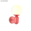 GobekUsa Modern 1-Light Metallic Wall Lamp with Orb Shade - Perfect for Balcony and Kitchen