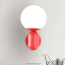 GobekUsa Modern 1-Light Metallic Wall Lamp with Orb Shade - Perfect for Balcony and Kitchen