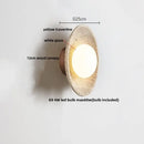 GobekUsa LED Wall Lamp Pull Chain Yellow Stone Modern Mirror Light