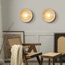 GobekUsa LED Wall Lamp Pull Chain Yellow Stone Modern Mirror Light