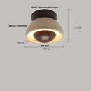 GobekUsa Glass Ball LED Ceiling Light, Japan Style, Yellow Travertine, Restaurant Reading Décor