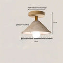 GobekUsa LED Wood Yellow Travertine Ceiling Light - Modern Style for Home Decor