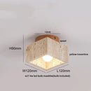 GobekUsa LED Wood Yellow Travertine Ceiling Light - Modern Style for Home Decor