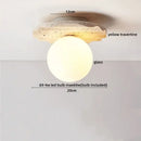 GobekUsa LED Wood Yellow Travertine Ceiling Light - Modern Style for Home Decor