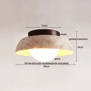 GobekUsa LED Wood Yellow Travertine Ceiling Light - Modern Style for Home Decor