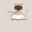 GobekUsa LED Wood Yellow Travertine Ceiling Light - Modern Style for Home Decor