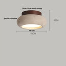 GobekUsa LED Wood Yellow Travertine Ceiling Light - Modern Style for Home Decor