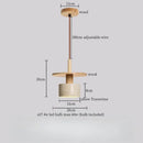GobekUsa Yellow Travertine LED Pendant Lights for Kitchen Island Bedroom Dining Table