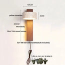 GobekUsa LED Wall Lamp 2 Glass Ball White, Yellow Travertine Stone Indoor Light