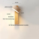 GobekUsa LED Wall Lamp 2 Glass Ball White, Yellow Travertine Stone Indoor Light