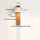 GobekUsa LED Wall Lamp 2 Glass Ball White, Yellow Travertine Stone Indoor Light