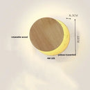 GobekUsa LED Wall Lamp 2 Glass Ball White, Yellow Travertine Stone Indoor Light