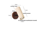 GobekUsa LED Wall Sconce Yellow Travertine Stone Wood Nordic Modern Rotate Bedside Lamp
