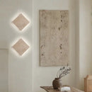 GobekUsa LED Wall Lamp Sconce Yellow Travertine Square Stair Light Waterproof Fixture