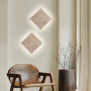 GobekUsa LED Wall Lamp Sconce Yellow Travertine Square Stair Light Waterproof Fixture