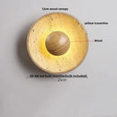 GobekUsa LED Wall Lamp Sconce Yellow Travertine Square Stair Light Waterproof Fixture