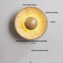 GobekUsa LED Wall Lamp Sconce Yellow Travertine Square Stair Light Waterproof Fixture