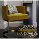 GobekUsa Gold Zebra Pattern Jacquard Pillow Cover - Modern Luxury Decor