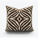 GobekUsa Gold Zebra Pattern Jacquard Pillow Cover - Modern Luxury Decor