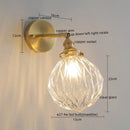 GobekUsa Green Glass LED Wall Lamps - Modern Home Decor Applique Murale