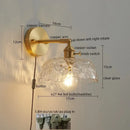 GobekUsa Green Glass LED Wall Lamps - Modern Home Decor Applique Murale