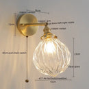 GobekUsa Green Glass LED Wall Lamps - Modern Home Decor Applique Murale