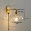 GobekUsa Green Glass LED Wall Lamps - Modern Home Decor Applique Murale
