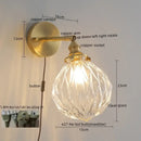 GobekUsa Green Glass LED Wall Lamps - Modern Home Decor Applique Murale