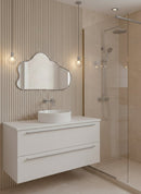Handcrafted Silver Cloud Brass Mirror