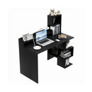 Modern Computer Desk with Storage Bookshelf and Hutch for Home Office by LJGDeals