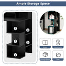 Modern Computer Desk with Storage Bookshelf and Hutch for Home Office by LJGDeals