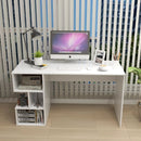 Modern Computer Desk with 3 Tier Storage Shelves for Home Office-White by LJGDeals
