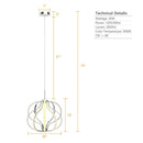 Modern Dimmable Warm White LED Chandelier by LJGDeals