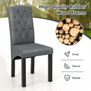 Modern Dining Chair with High Backrest High-density Sponge Cushion